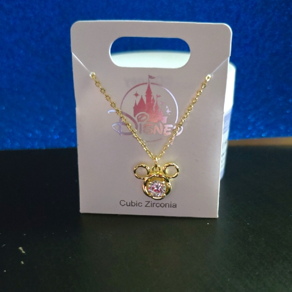 Disney Gold Mickey Mouse Necklace